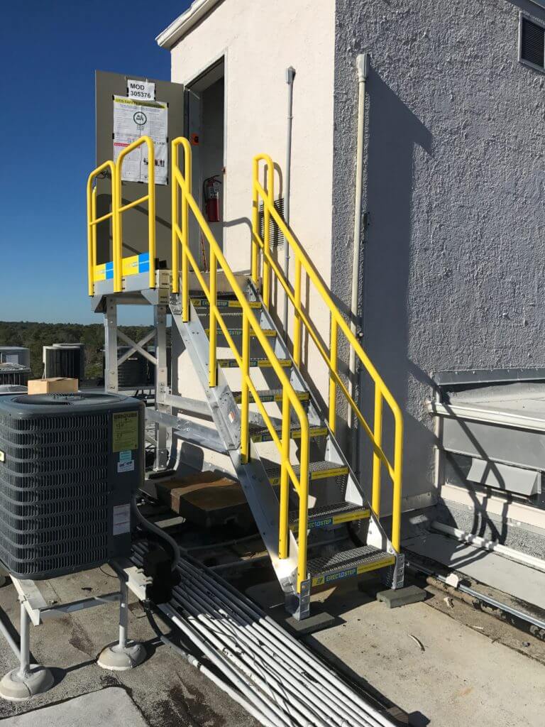 Erectastep building access industrial stairway