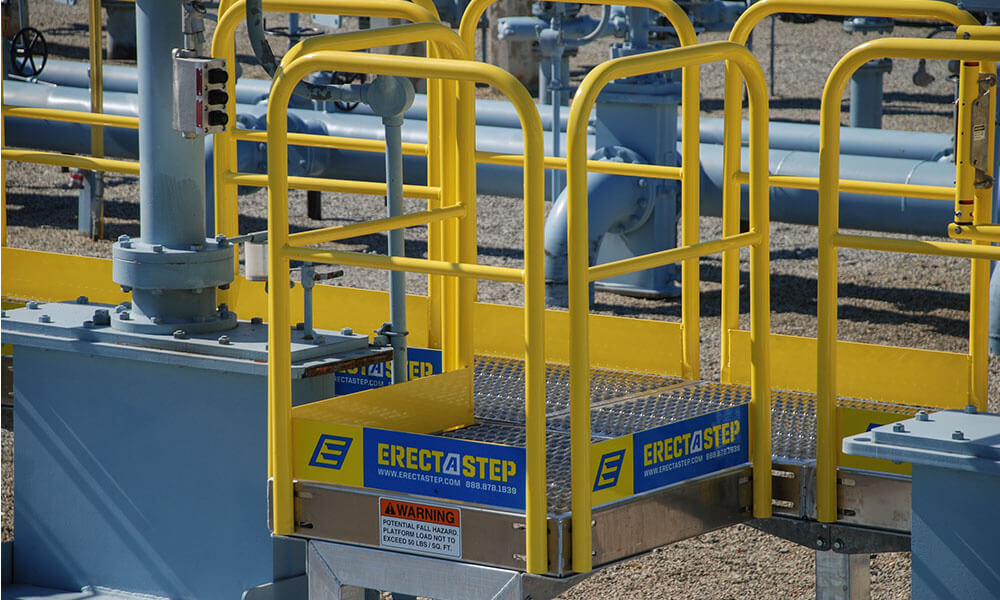 Erectastep industrial crossover at Colonial Pipe