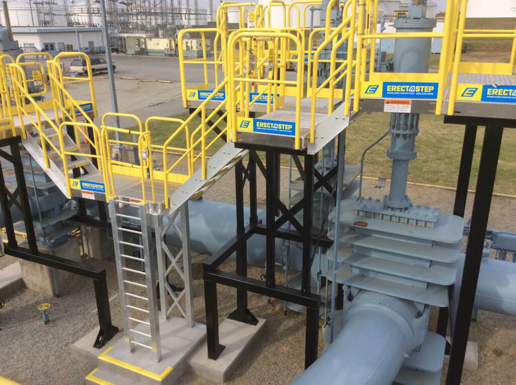 Erectastep multi level crossover access Colonial Pipe