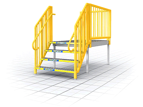 ErectaStep's Adjustable Portable Stair Legs