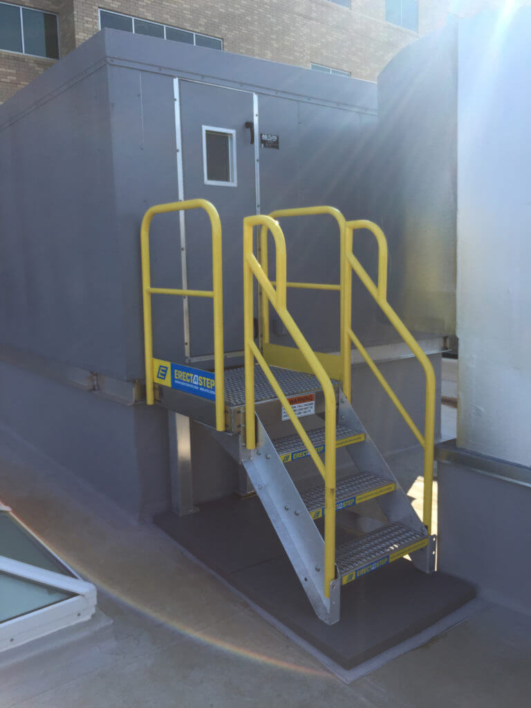 Erectastep_hospital roof top equipment