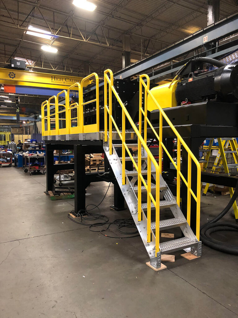 Stair Maintenance Access Work Platform